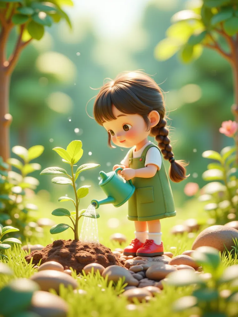 Cartoon style,Girl,Style Boost,LoRA,FLUX.1