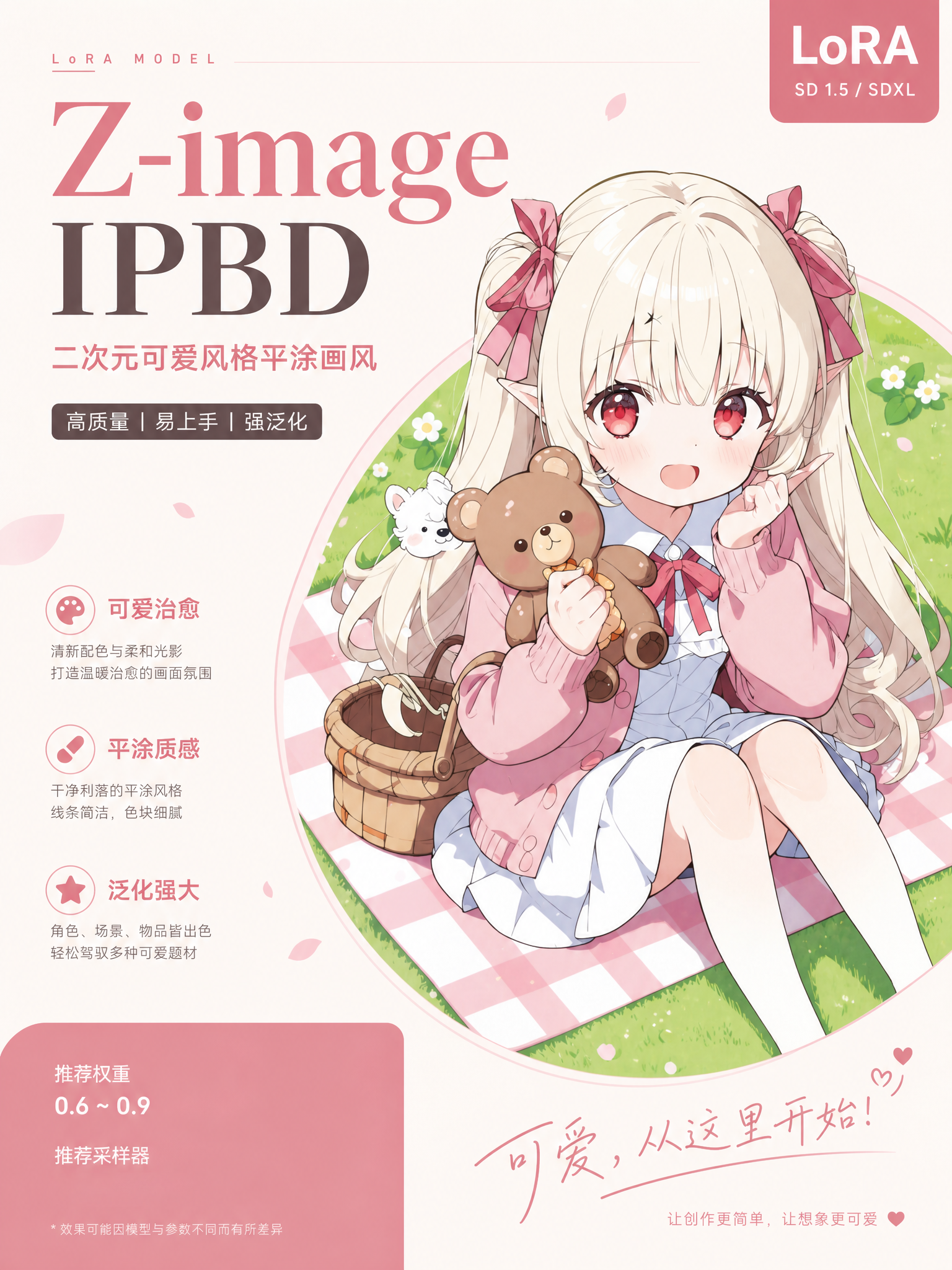 IPBD Two-dimensional cute style with flat painting technique v1.0