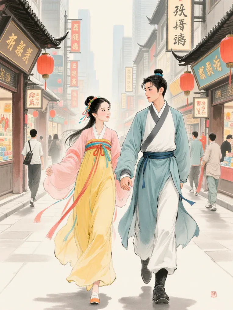 Chinese Style,Traditional Painting Media,Style Boost,LoRA,FLUX.1