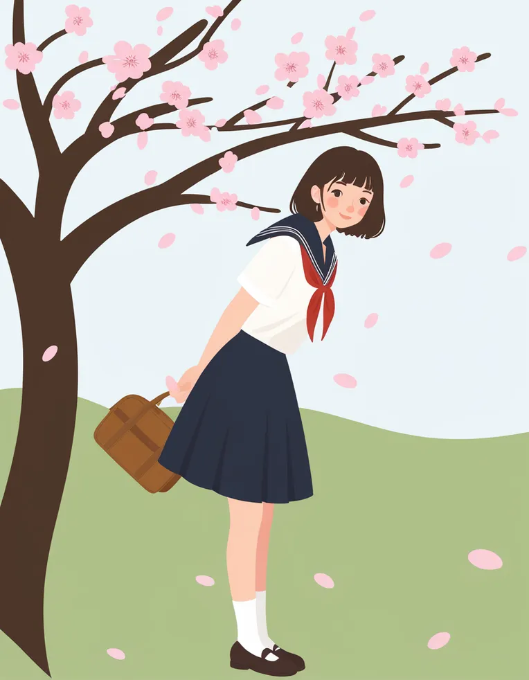 Chinese Style,Flat Illustration,Girl,LoRA,Kolors