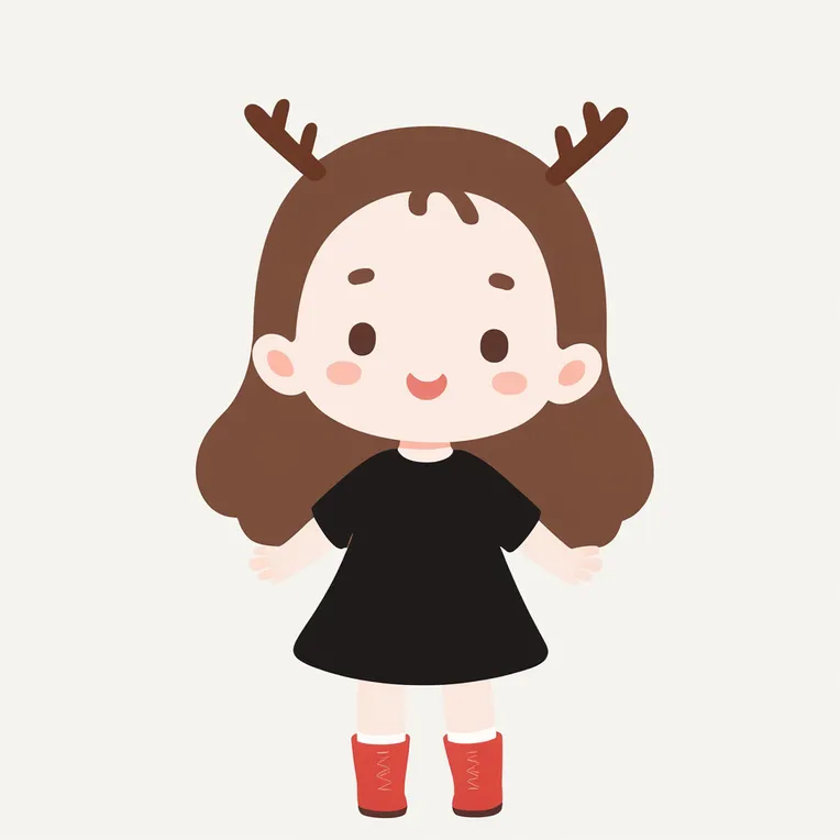 Chinese Style,Flat Illustration,Girl,LoRA,Kolors