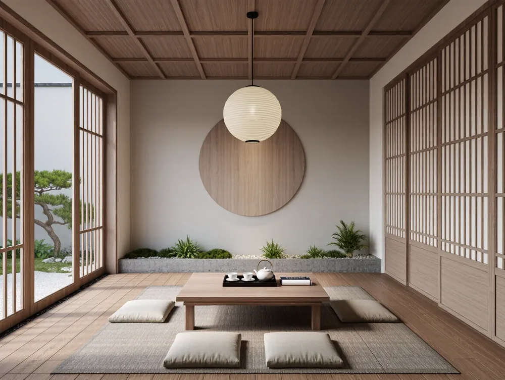 Qwen-image日式禅意风室内设计-LoRA-妙语-LiblibAI