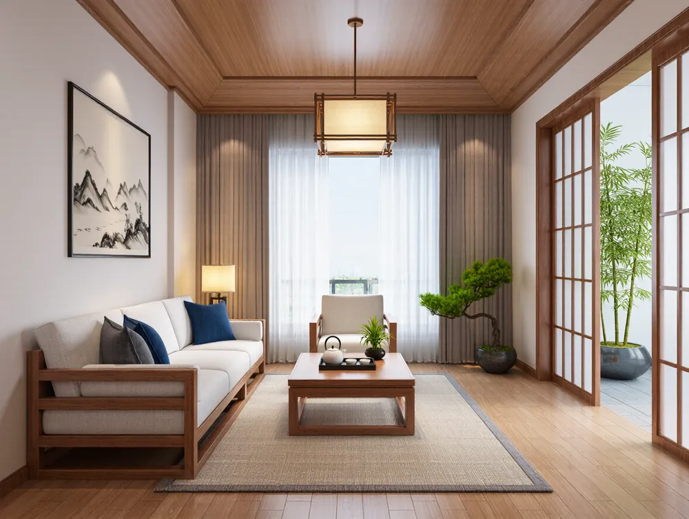Qwen-image日式禅意风室内设计-LoRA-妙语-LiblibAI
