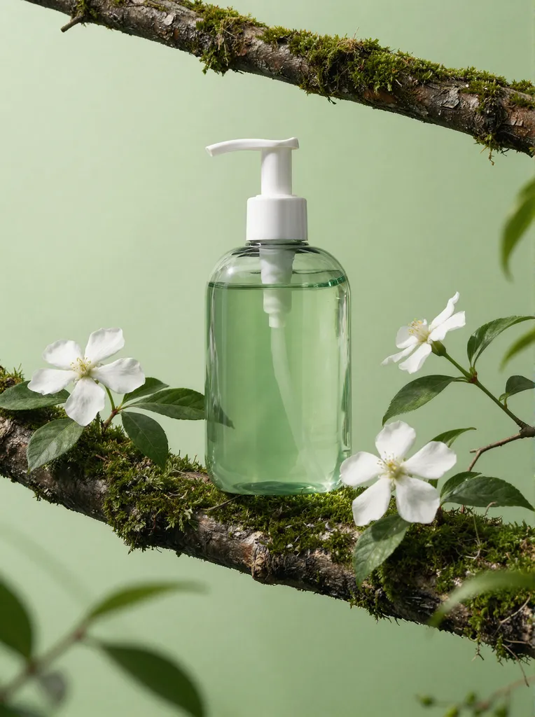 HIRO Forest green scene of natural-themed e-commerce products-LoRA