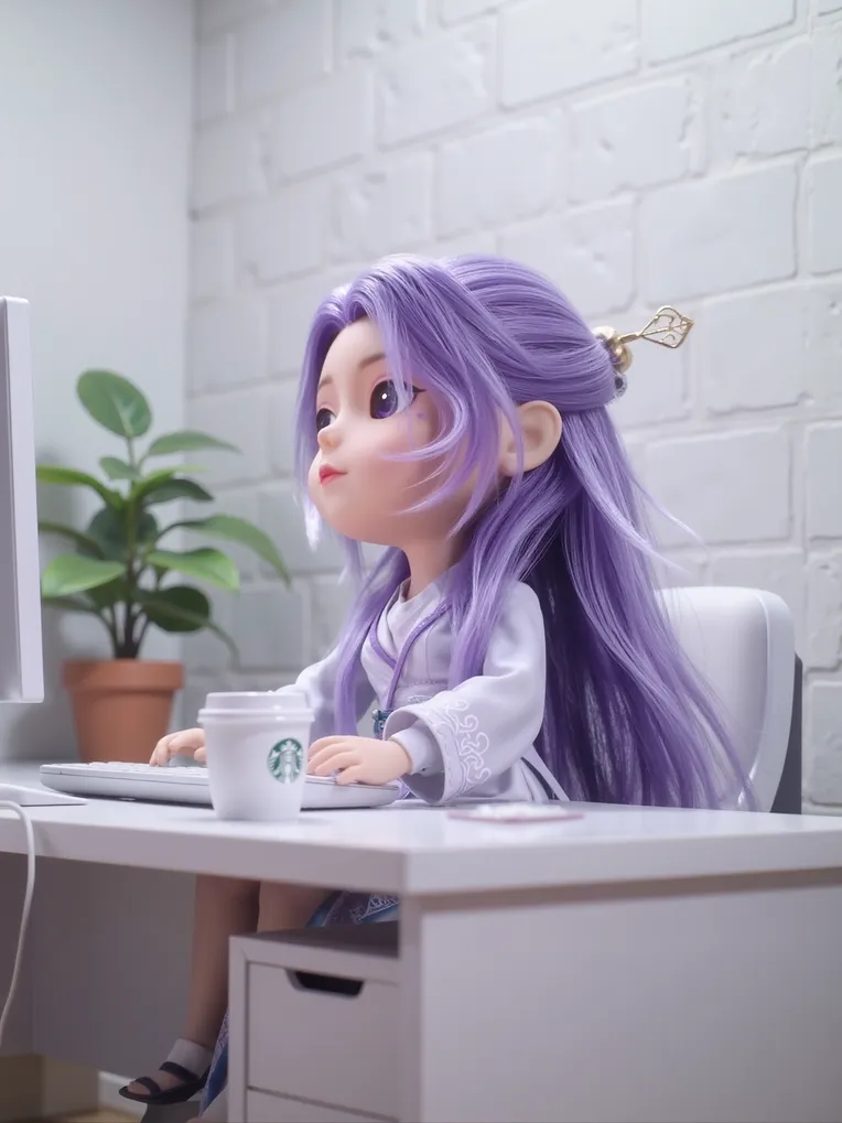 Cartoon style,Girl,Physical/Facial feature,LoRA,FLUX.1