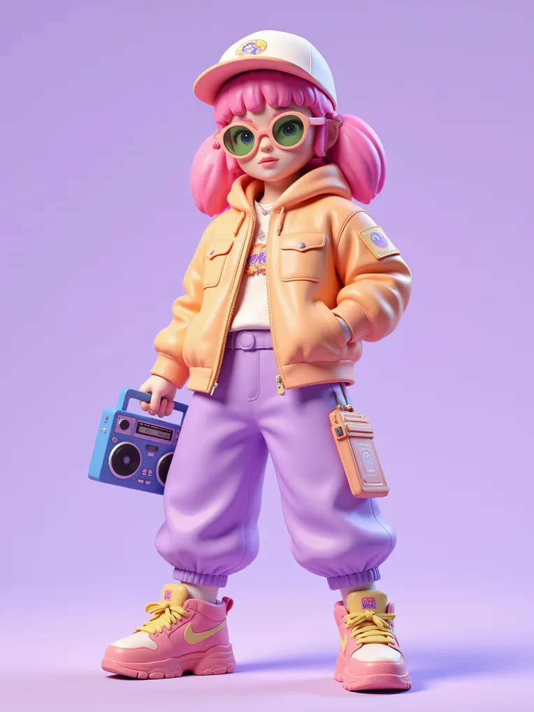 Cartoon style,Girl,IP Character,LoRA,FLUX.1