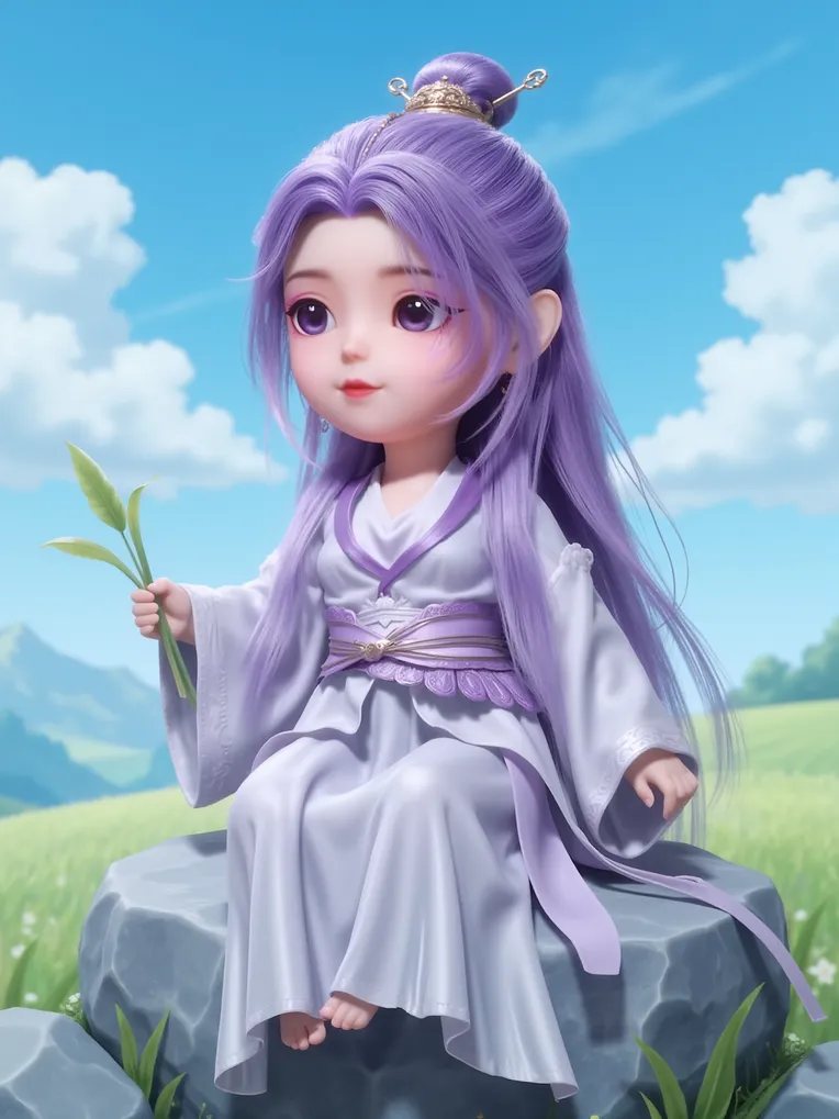 Cartoon style,Girl,Physical/Facial feature,LoRA,FLUX.1