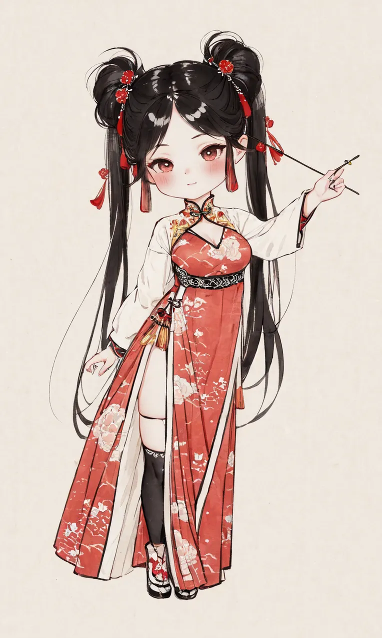 Chinese Style,Traditional Painting Media,Girl,LoRA,SD 1.5