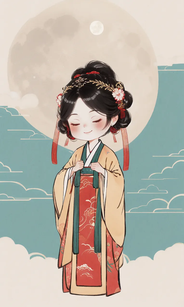 Chinese Style,Traditional Painting Media,Girl,LoRA,SD 1.5