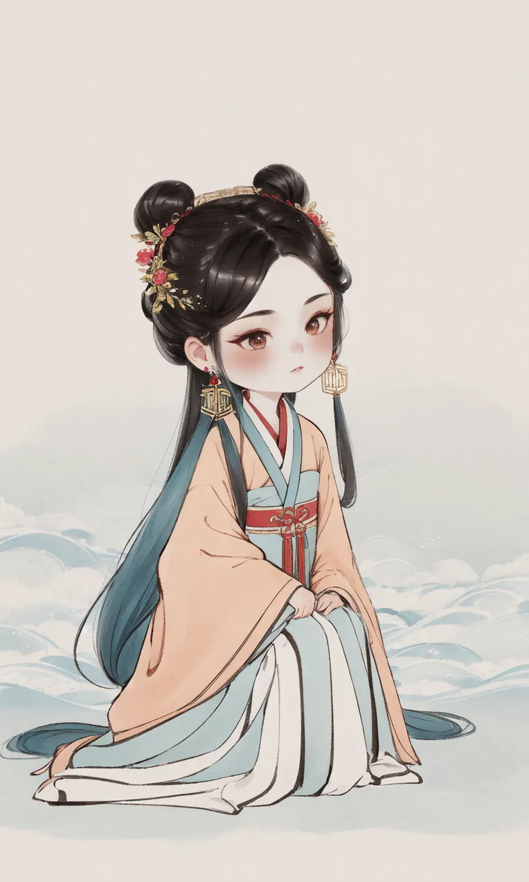 Chinese Style,Traditional Painting Media,Girl,LoRA,SD 1.5