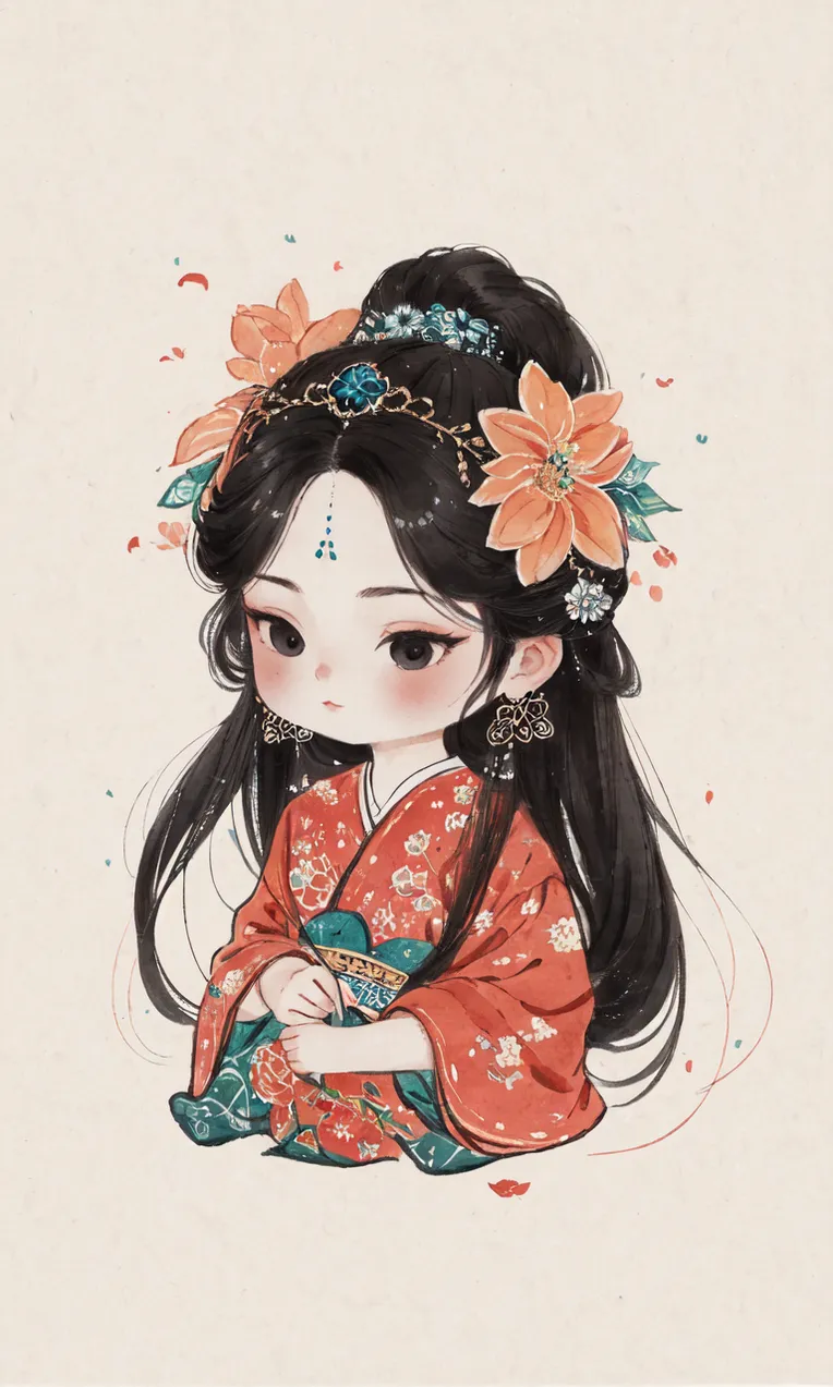 Chinese Style,Traditional Painting Media,Girl,LoRA,SD 1.5