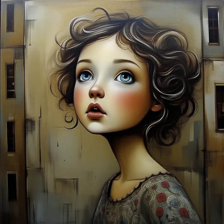 Classic Painting,Traditional Painting Media,Girl,LoRA,FLUX.1