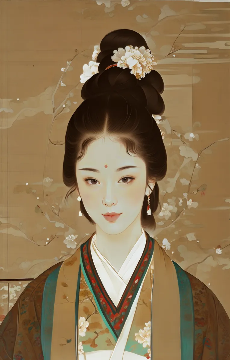 Chinese Style,Traditional Painting Media,Girl,Checkpoint,SD 1.5
