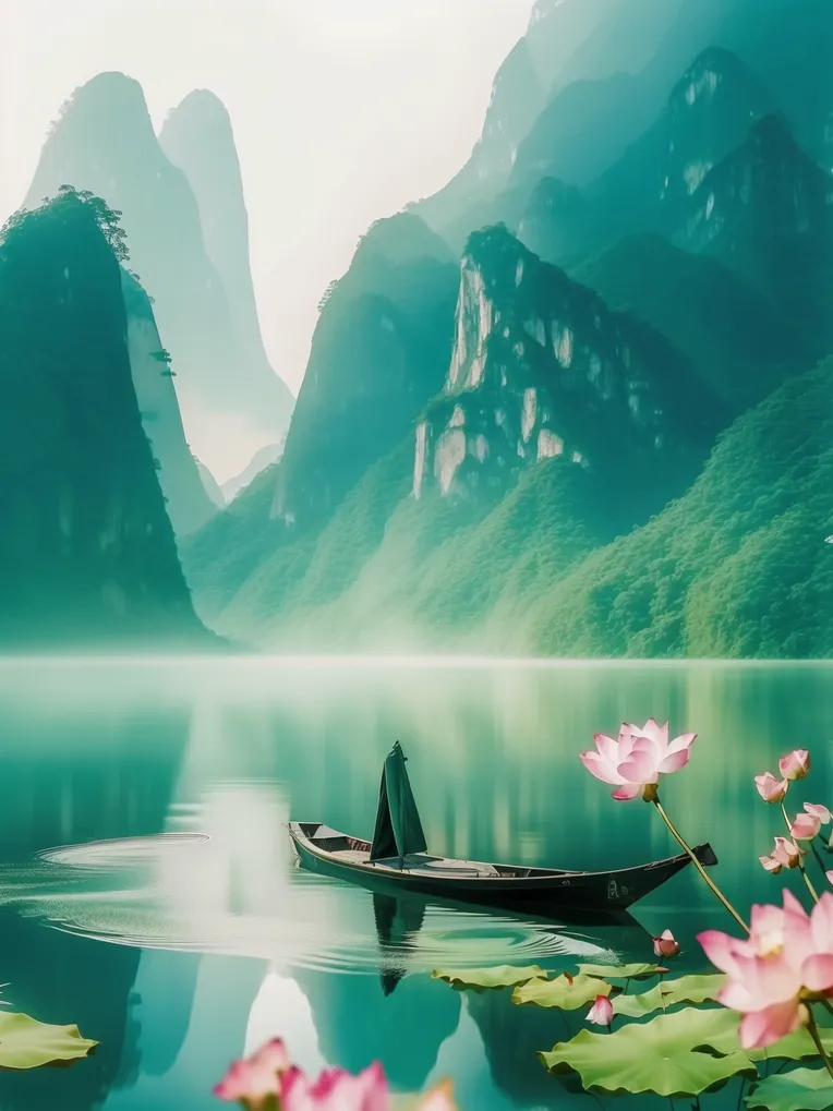 Chinese Style,Traditional Painting Media,Space & Scene,LoRA,SD 1.5