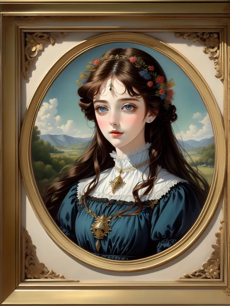 Classic Painting,Traditional Painting Media,Girl,LoRA,SD 1.5