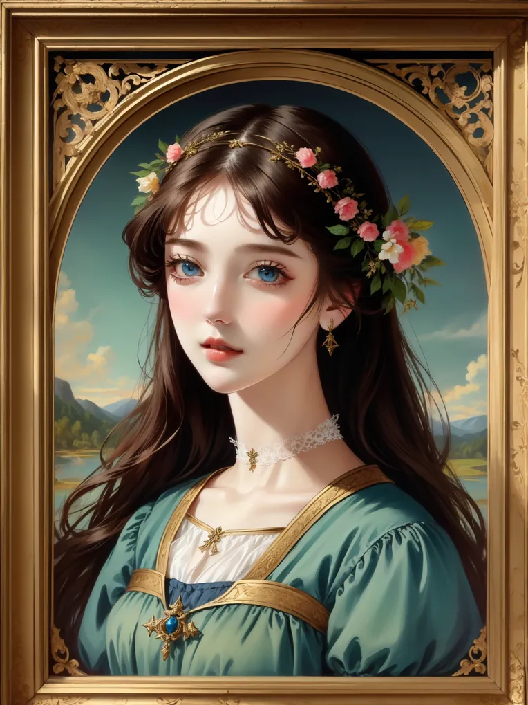 Classic Painting,Traditional Painting Media,Girl,LoRA,SD 1.5
