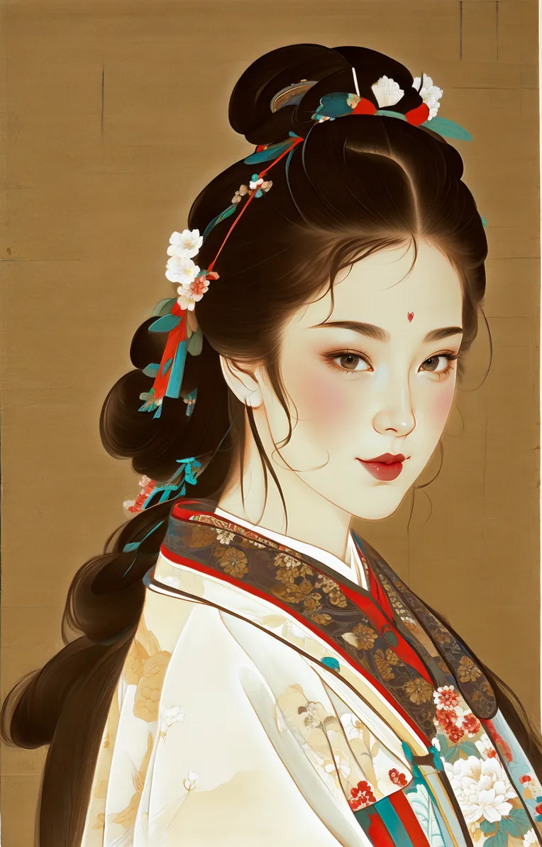 Chinese Style,Traditional Painting Media,Girl,Checkpoint,SD 1.5