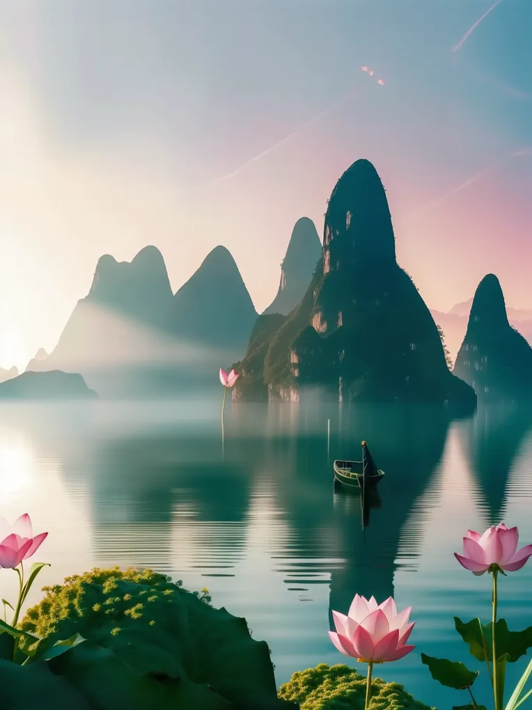 Chinese Style,Traditional Painting Media,Space & Scene,LoRA,SD 1.5