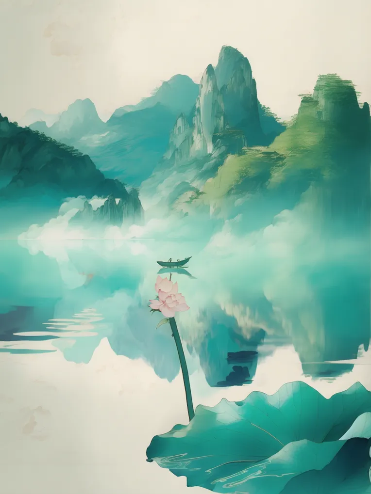 Chinese Style,Traditional Painting Media,Space & Scene,LoRA,SD 1.5