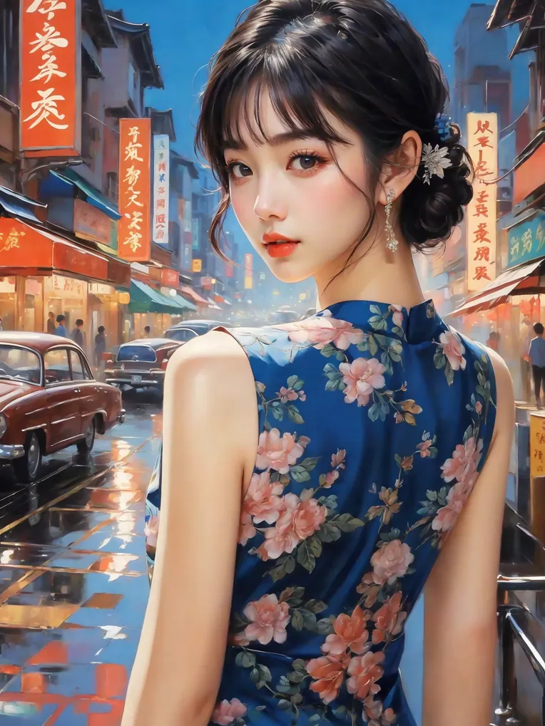 Hand-Drawn,Traditional Painting Media,Girl,LoRA,SD 1.5