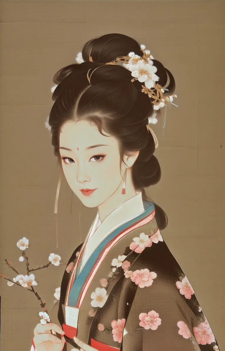 Chinese Style,Traditional Painting Media,Girl,Checkpoint,SD 1.5