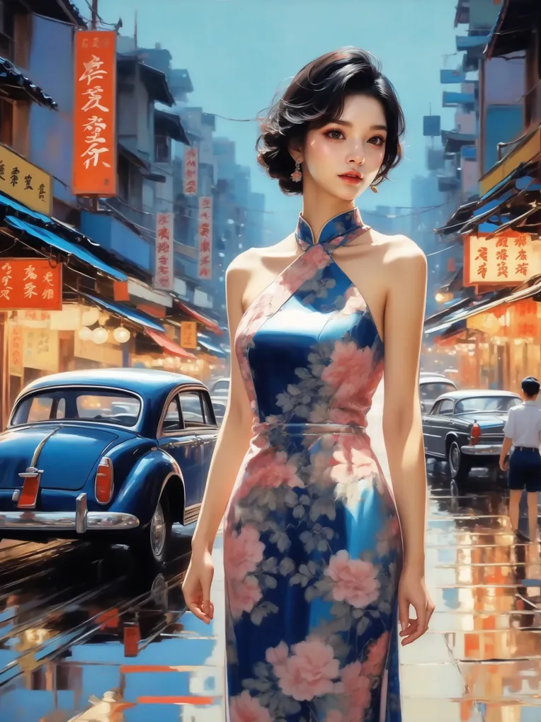 Hand-Drawn,Traditional Painting Media,Girl,LoRA,SD 1.5