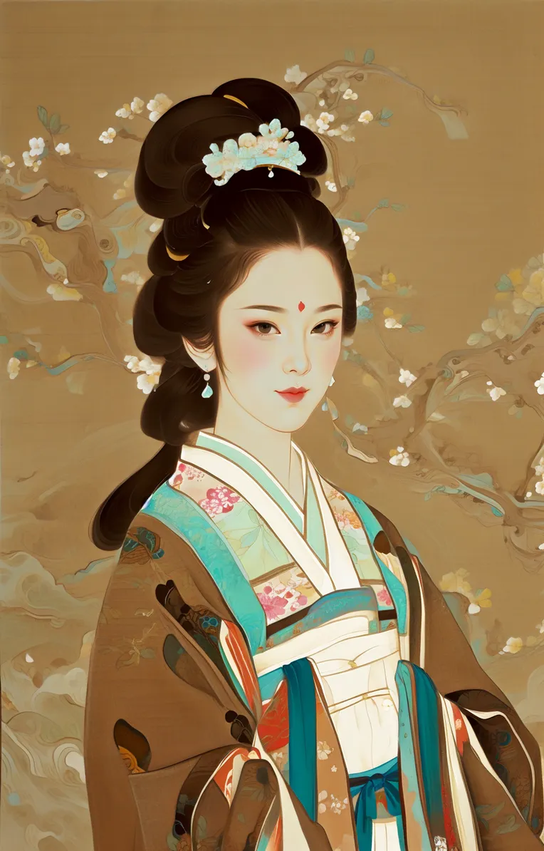 Chinese Style,Traditional Painting Media,Girl,Checkpoint,SD 1.5