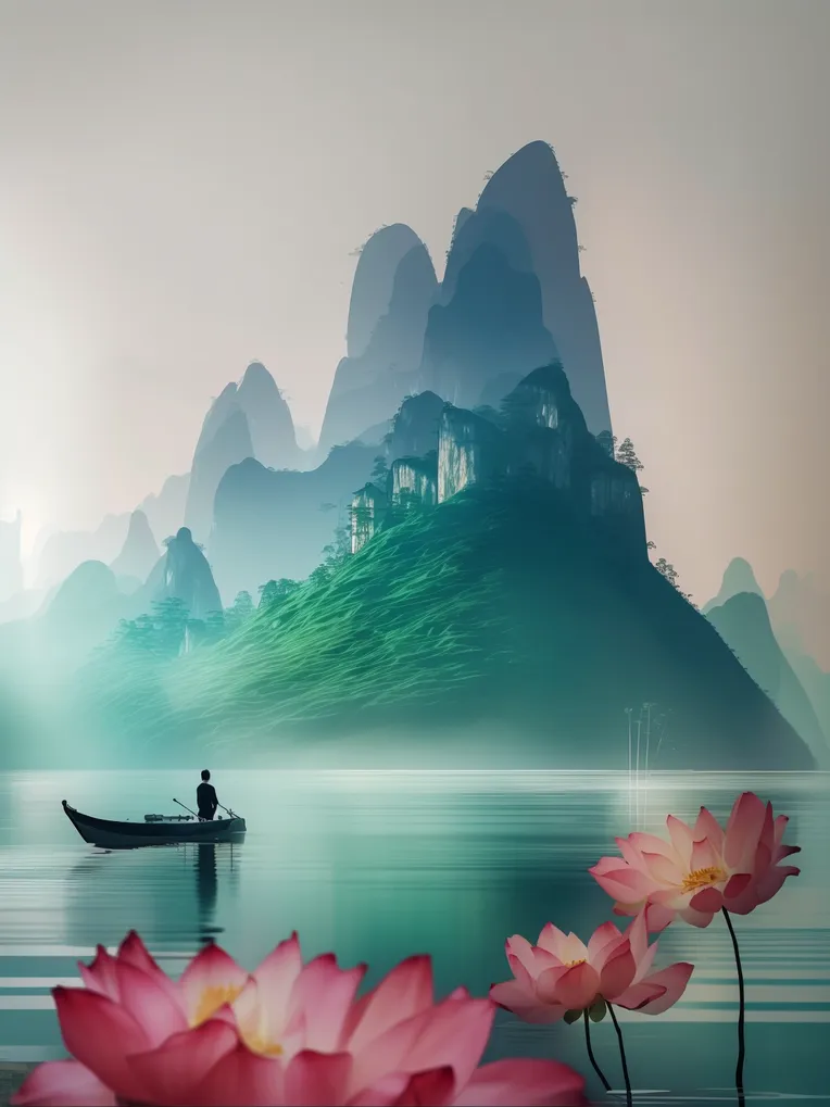 Chinese Style,Traditional Painting Media,Space & Scene,LoRA,SD 1.5