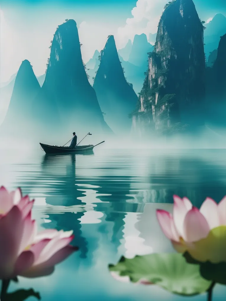 Chinese Style,Traditional Painting Media,Space & Scene,LoRA,SD 1.5