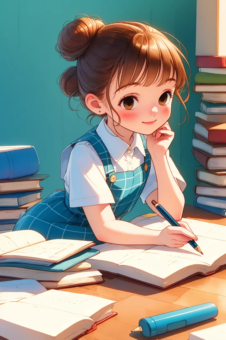 Hand-Drawn,Kids' Illustration,Girl,LoRA,SD 1.5