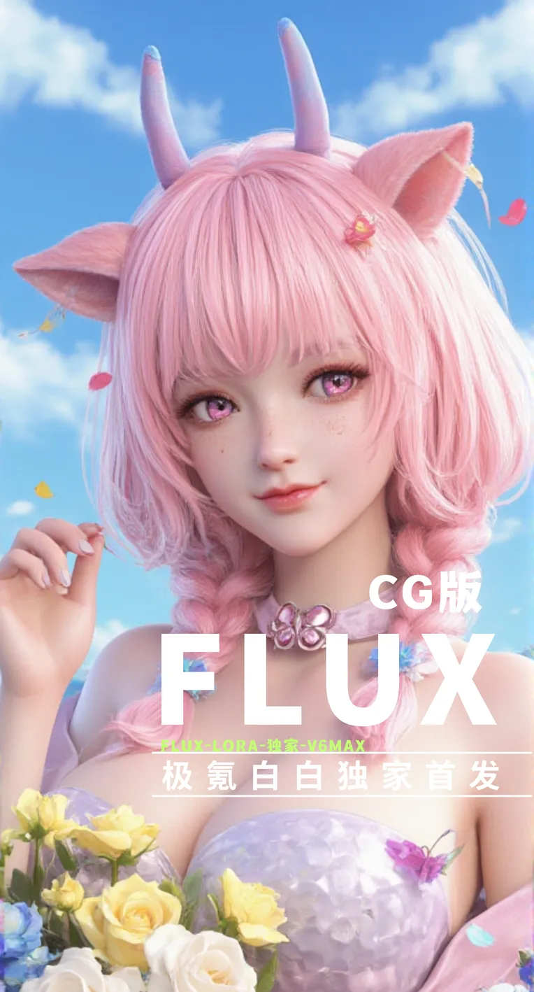 CGI style,Anime Character,Girl,LoRA,FLUX.1