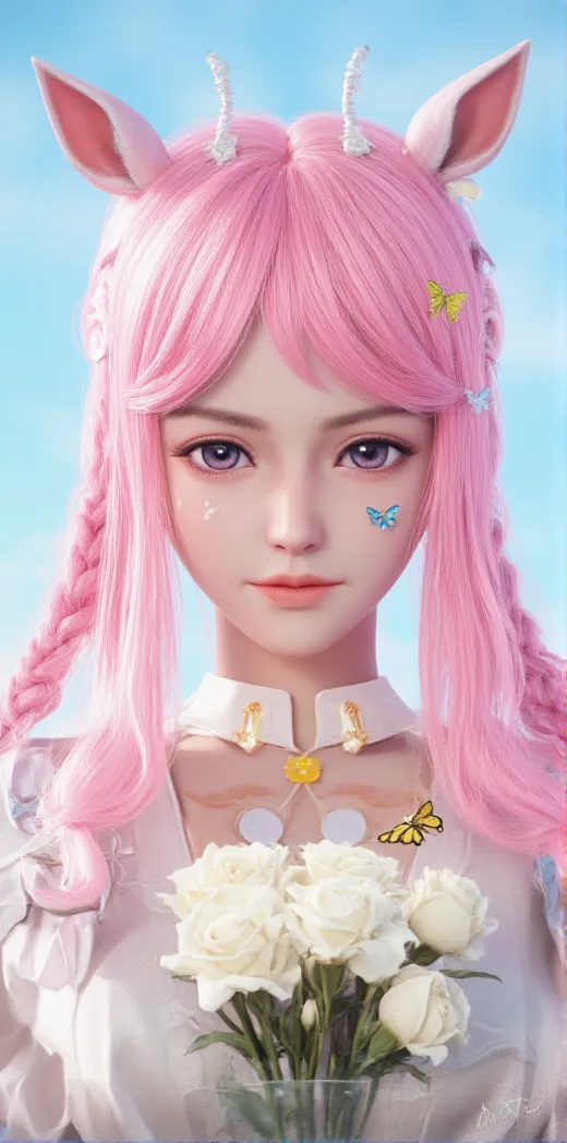 CGI style,Anime Character,Girl,LoRA,FLUX.1