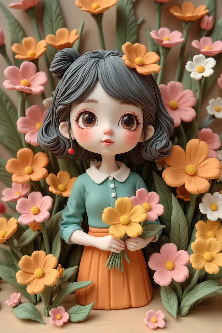 Digital Painting Media,Girl,Style Boost,LoRA,FLUX.1