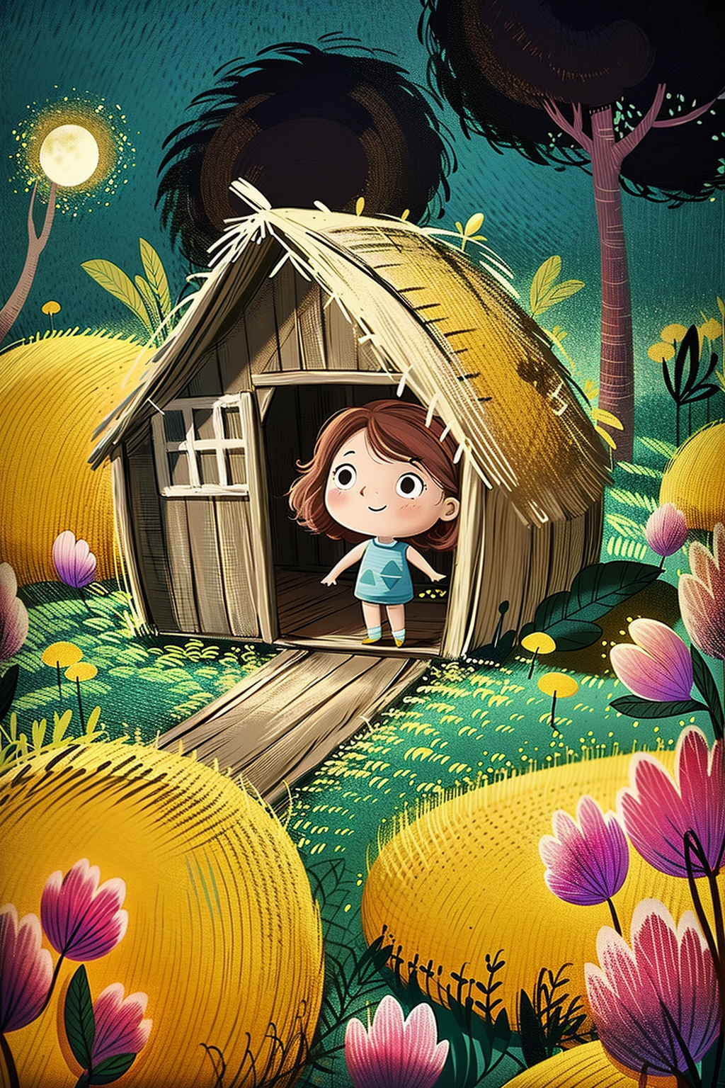 ☀ Hand-drawn style children's illustration v1.0