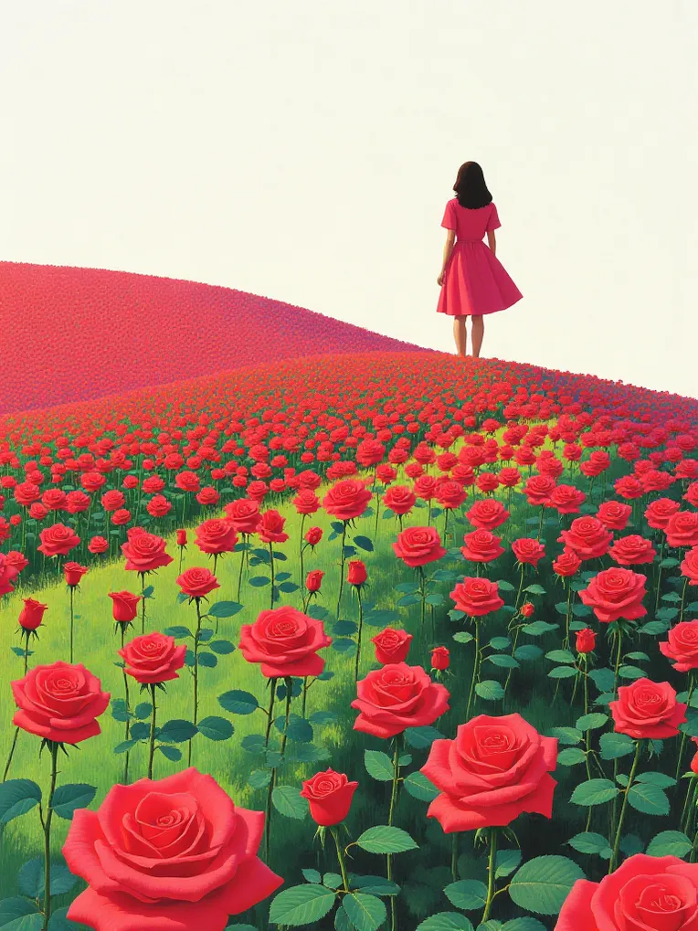 Flat Illustration,Girl,Style Boost,LoRA,FLUX.1