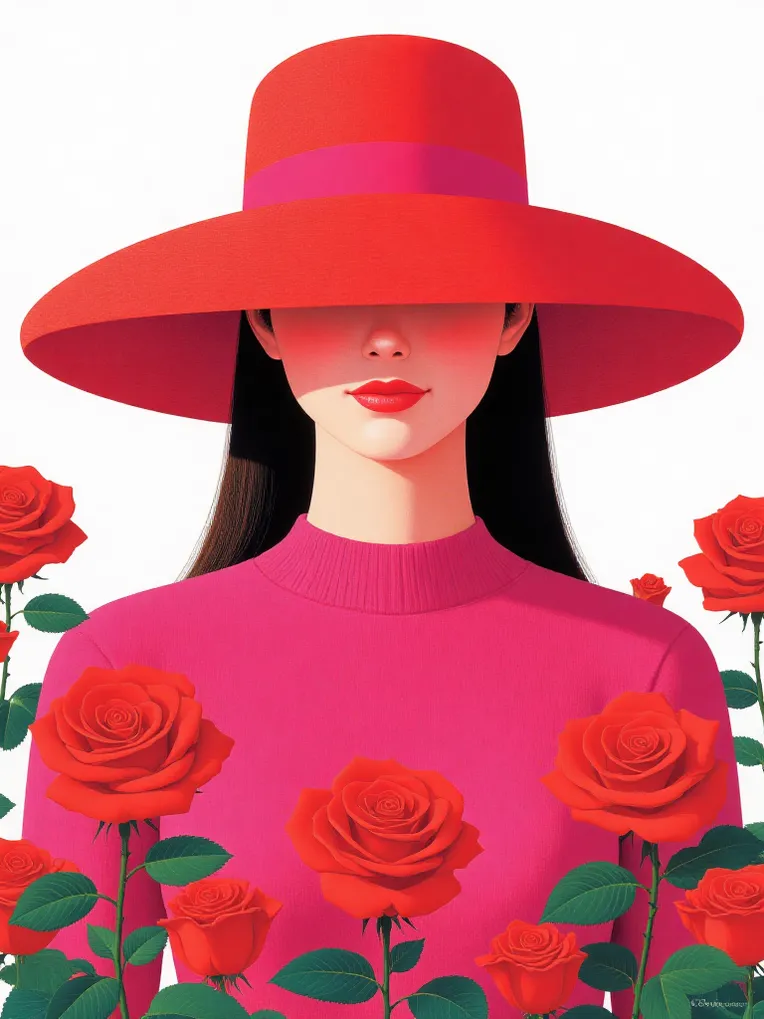 Flat Illustration,Girl,Style Boost,LoRA,FLUX.1