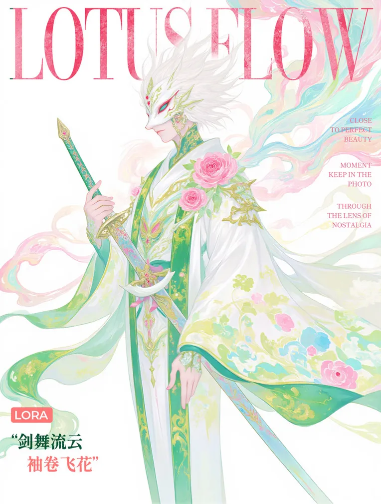 Digital Painting Media,Girl,Style Boost,LoRA,FLUX.1