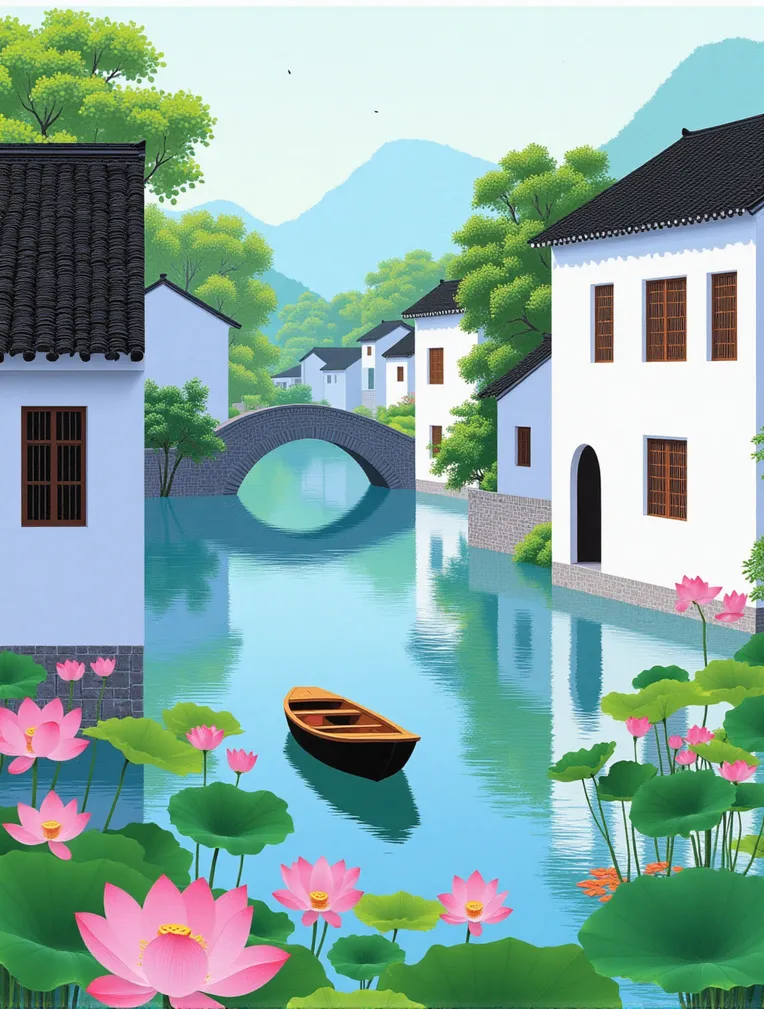 Traditional Painting Media,Style Boost,Landscape,LoRA,FLUX.1