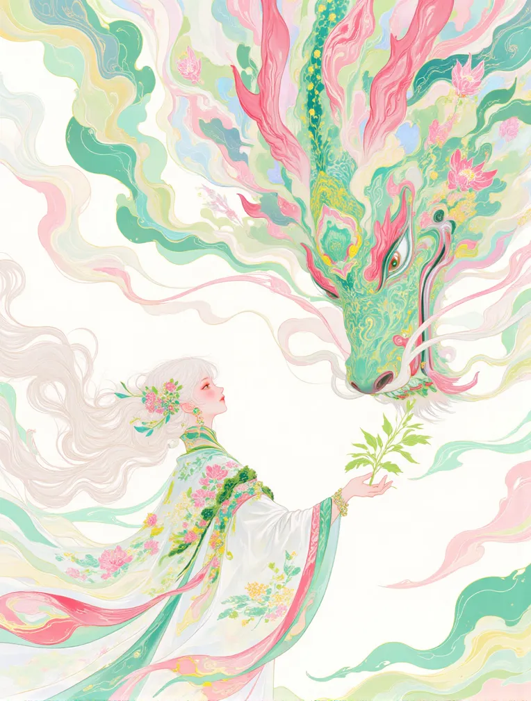 Digital Painting Media,Girl,Style Boost,LoRA,FLUX.1