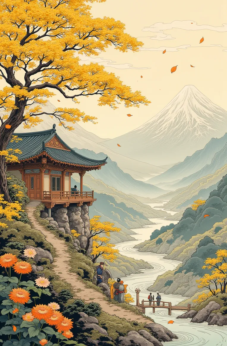 Illustration,Chinese Style,Building,Workflow,