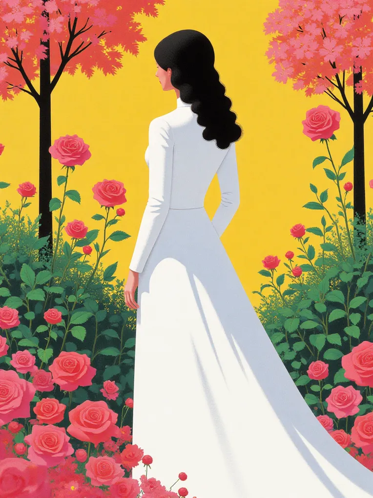 Flat Illustration,Girl,Style Boost,LoRA,FLUX.1