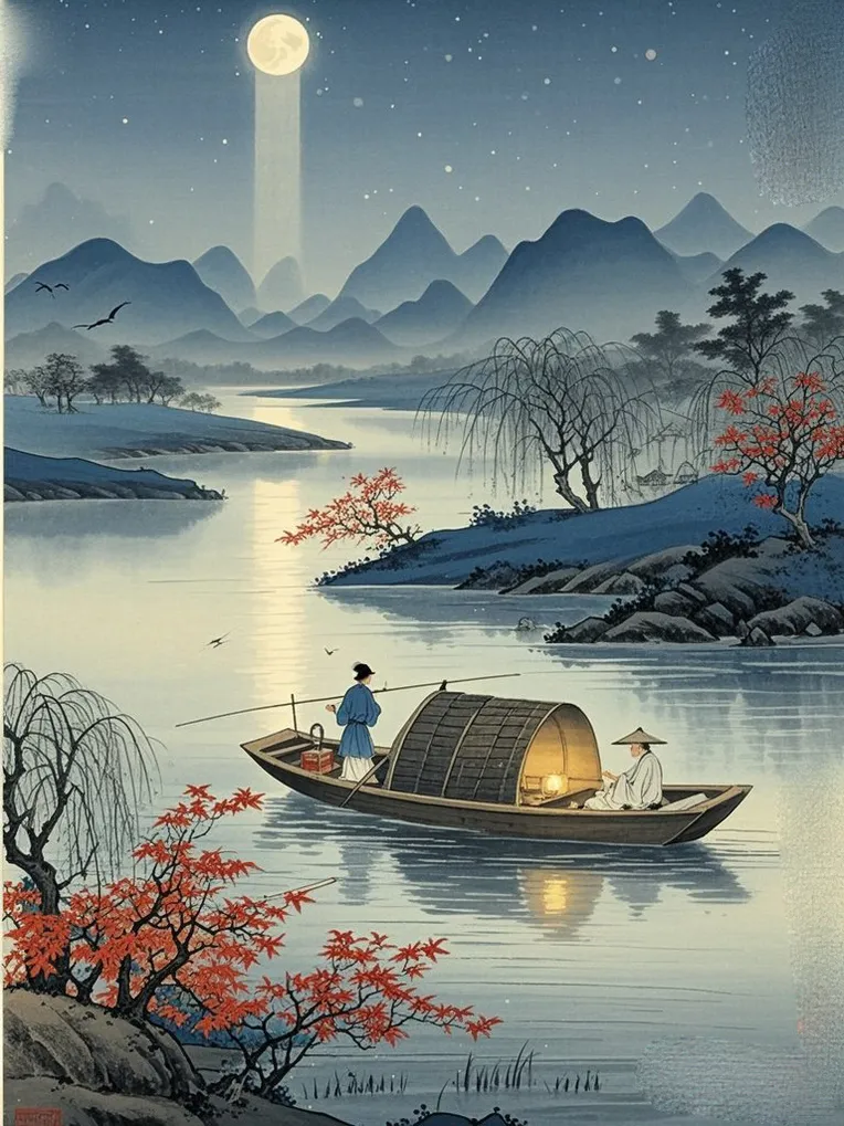 Illustration,Chinese Style,Style Boost,LoRA,