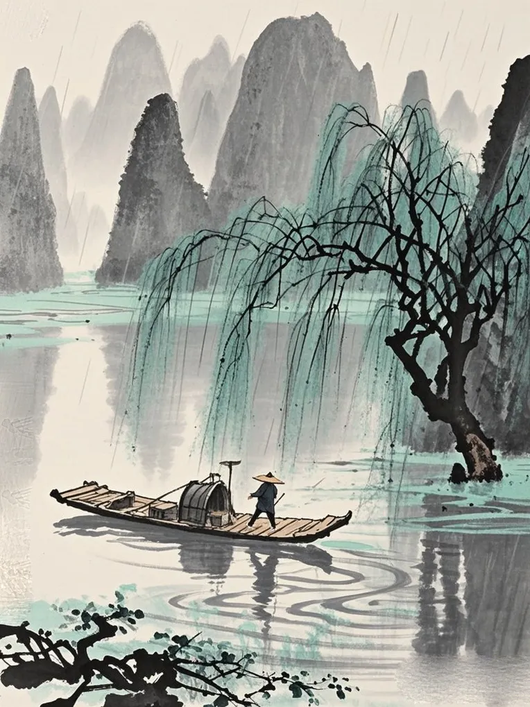 Illustration,Chinese Style,Style Boost,LoRA,