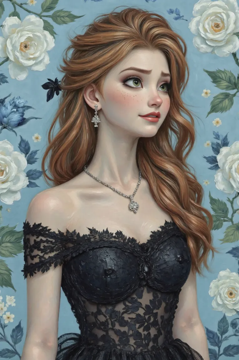 Traditional Painting Media,Girl,Style Boost,LoRA,FLUX.1