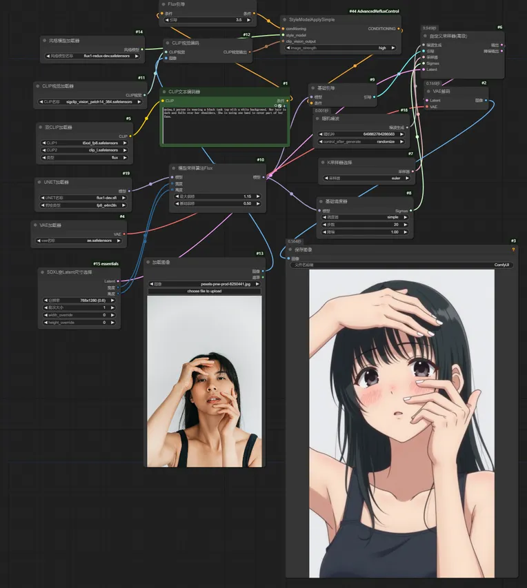 Anime Style,Girl,Element Boost,Workflow,