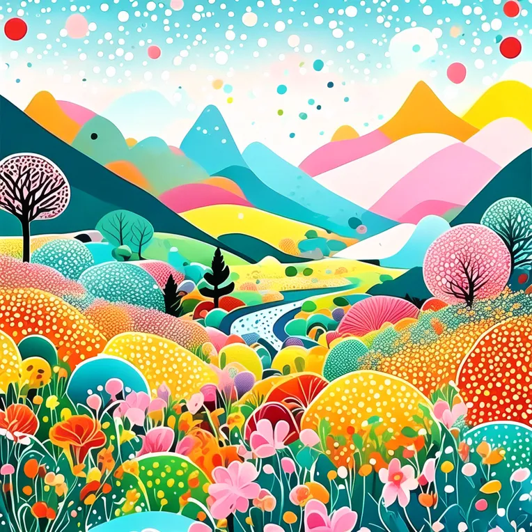 Flat Illustration,Landscape,LoRA,FLUX.1