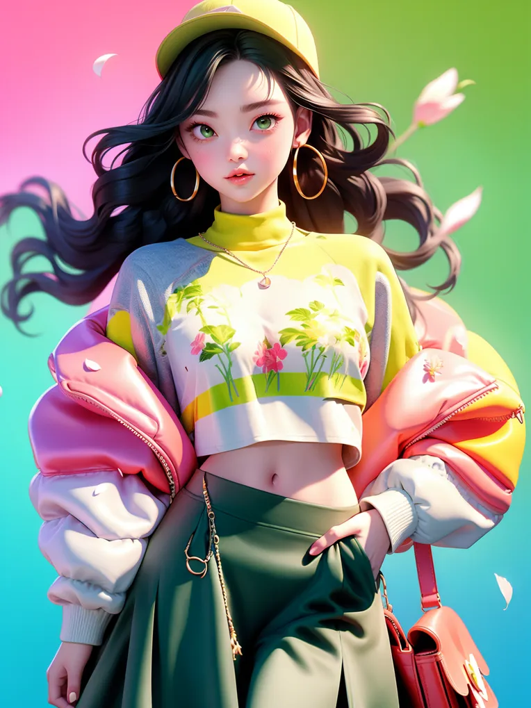 Cartoon style,Digital Painting Media,Girl,LoRA,SD 1.5