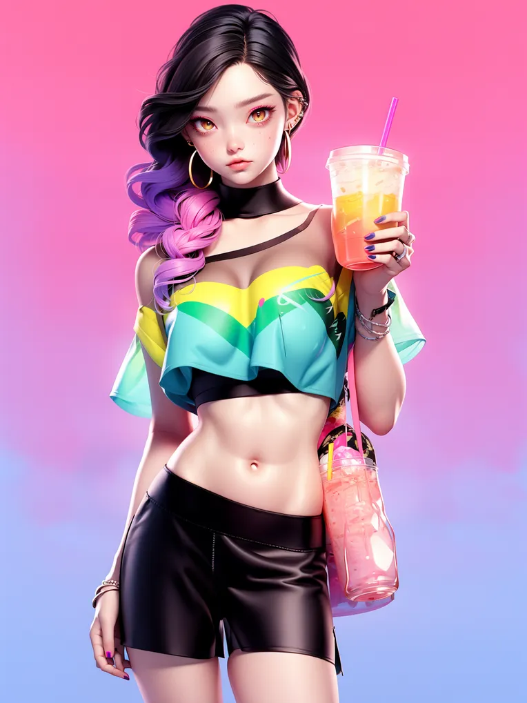 Cartoon style,Digital Painting Media,Girl,LoRA,SD 1.5
