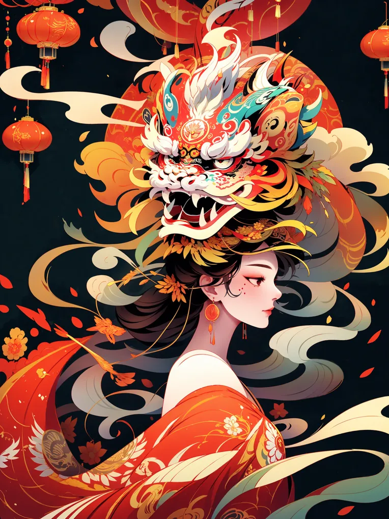Chinese Style,Traditional Painting Media,Girl,LoRA,SD 1.5