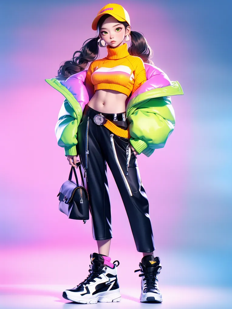 Cartoon style,Digital Painting Media,Girl,LoRA,SD 1.5